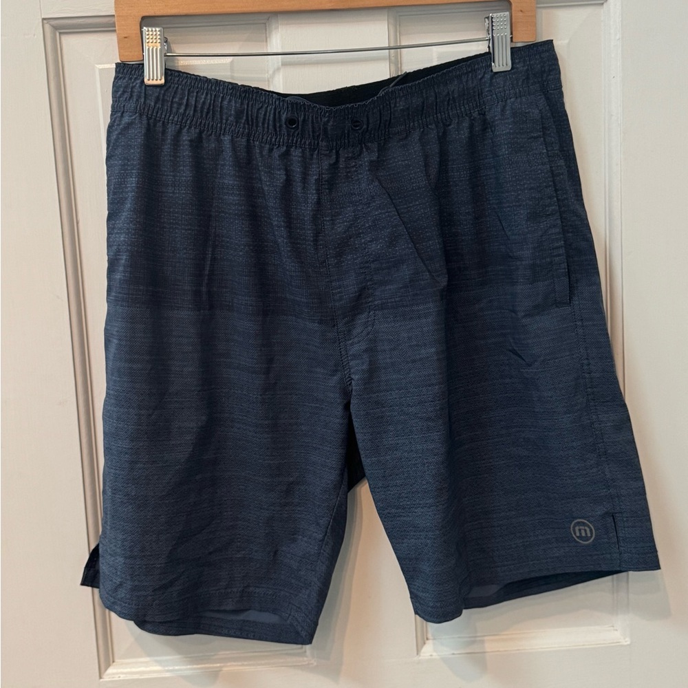 Travis Mathew Men's Navy Blue Athletic Shorts